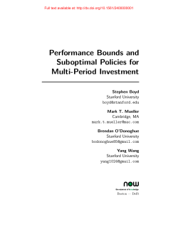 Performance Bounds and Suboptimal Policies for Multi