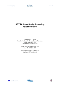 ASTRA template for reports - Astra