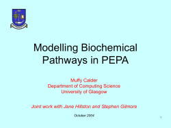 PowerPoint Presentation - Modelling the ERK Signalling Pathway in