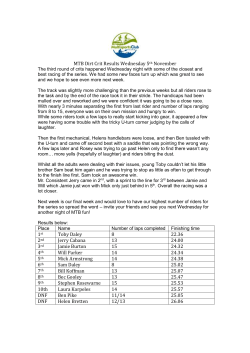 MTB Dirt Crit 5 Nov 14