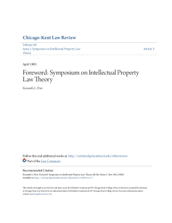 Symposium on Intellectual Property Law Theory