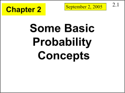 Ders 2 Beklenen Değer Olasılık Teorisi