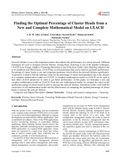 Finding the Optimal Percentage of Cluster Heads from a New and