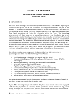 request for proposals - Colorado Association of Transit Agencies