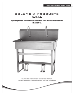 Operating Manual for Two-Person Hands-Free