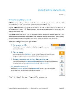 Student Connect Guide Document