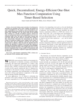 Quick, Decentralized, Energy-Efficient One-Shot Max