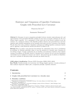 Existence and Uniqueness of Lipschitz Continuous Graphs with
