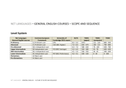 SCOPE AND SEQUENCE Level System