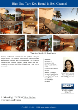 High-End Turn Key Rental in Bell Channel