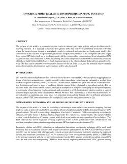 towards a more realistic ionospheric mapping function - gAGE