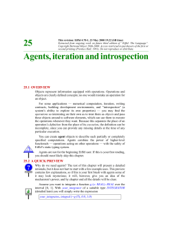 25 Agents, iteration and introspection