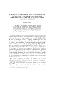 theorems of existence and uniqueness for nonlinear