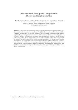 Asynchronous Multiparty Computation: Theory and Implementation