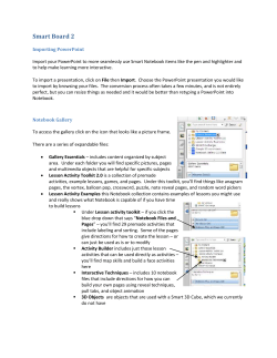 Import your PowerPoint to more seamlessly use Smart Notebook
