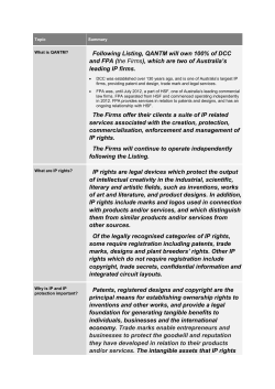 Following Listing, QANTM will own 100% of DCC and FPA (the Firms)