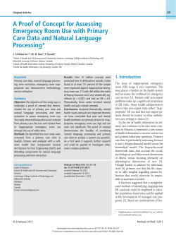 A Proof of Concept for Assessing Emergency Room Use with