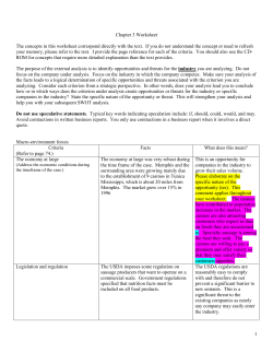 Chapter 2 Worksheet - Salem State University