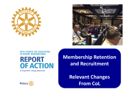 CoL 2016 &ndash; The Important Outcomes 5 Resolution - Rotary