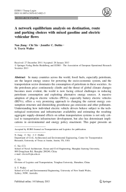 A network equilibrium analysis on destination, route and parking