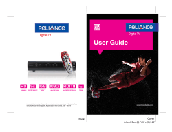 User Guide - Reliance Digital TV