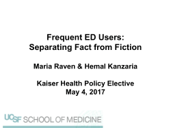2.Frequent ED Users Kaiser residency ppt 2017_FINAL