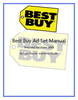 Best Buy Ad Set Manual