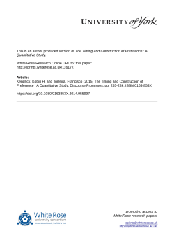 Kendrick and Torreira (2015)