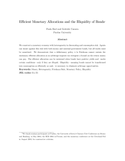 Efficient Monetary Allocations and the Illiquidity of Bonds