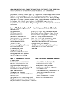 a Developmental Model for Counselors