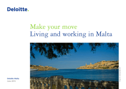 Living and working in Malta - Make your move | Deloitte Malta