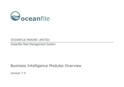 Business Intelligence Modules Overview