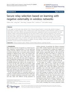 Secure relay selection based on learning with negative externality in