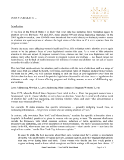 DOES YOUR STATE? - National Advocates for Pregnant Women