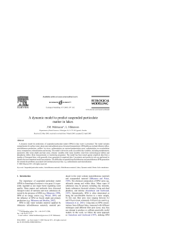 A dynamic model to predict suspended particulate matter in lakes