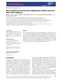 Novel features of early burst suppression predict outcome after birth