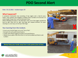 Date : 01.12.2016 Incident type: LTI What happened?