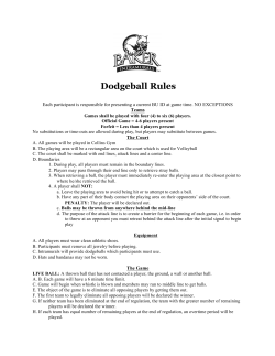 dodgeball rules