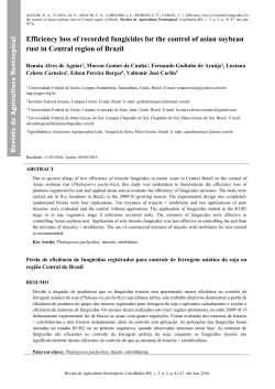 Efficiency loss of recorded fungicides for the control of asian