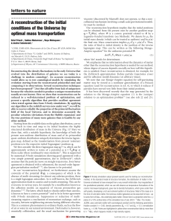 A reconstruction of the initial conditions of the Universe by optimal
