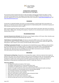 INTERNATIONAL COMMISSIONS Quick