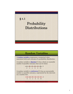 Probability Distributions
