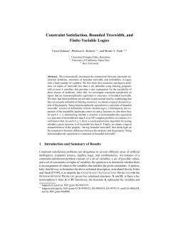 Constraint Satisfaction, Bounded Treewidth, and Finite