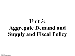 Macro 3.3- AD-AS in the Short-Run and Long