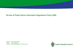 Re-Use of Public Information Policy391Kb