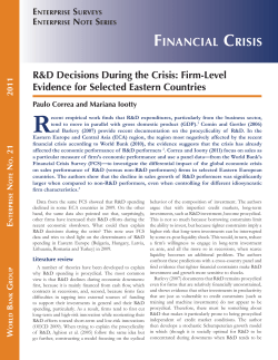 financial crisis - Enterprise Surveys