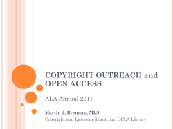 The Copyright Outreach Librarian