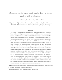 Dynamic copula based multivariate discrete choice models with