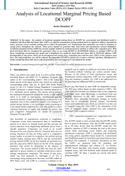 Analysis of Locational Marginal Pricing Based DCOPF