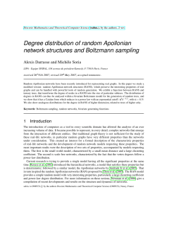 Degree distribution of random Apollonian network structures